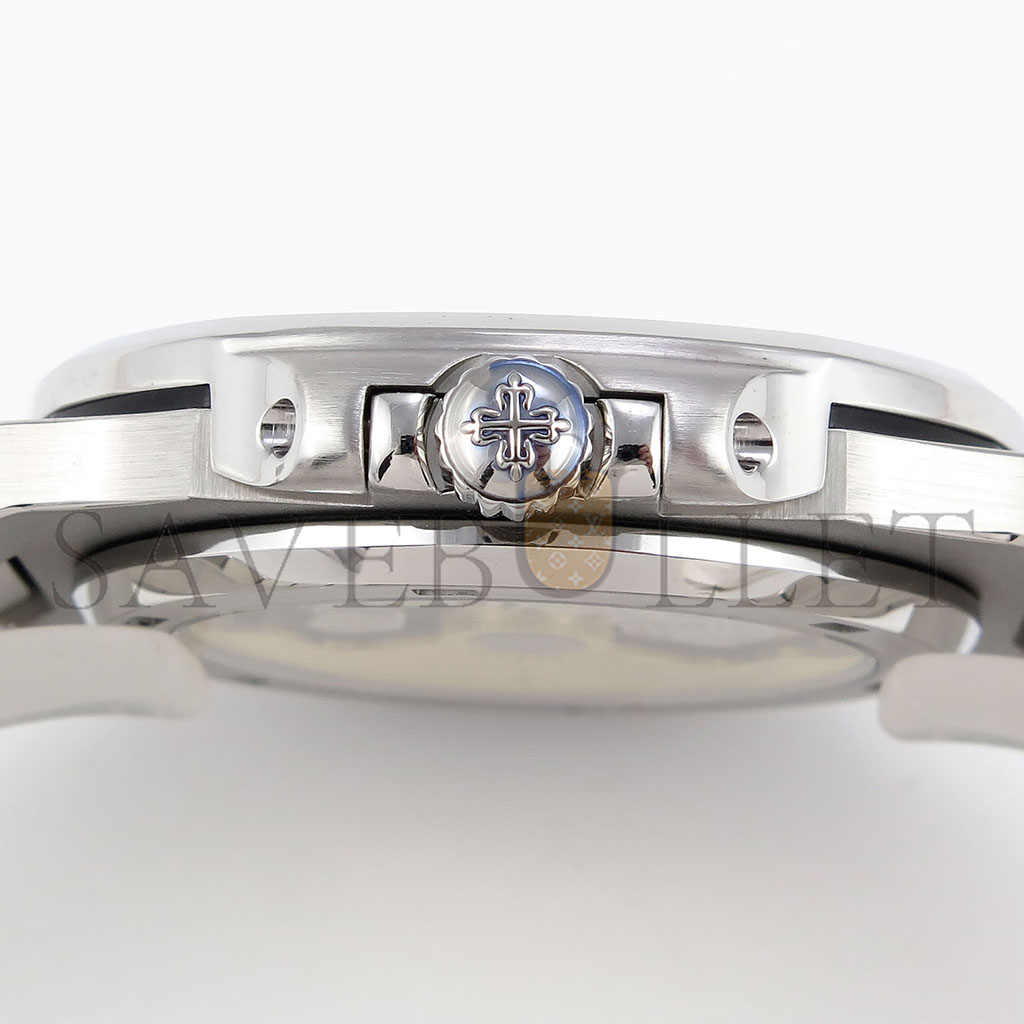 P**ek Ph**ppe nautilus edition white dial purple diamonds bezel on watch 5711p
